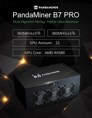 Panda Brand Mdel Eth B7 PRO Mesin Penambang 360m dengan Kartu Grafis 8PCS